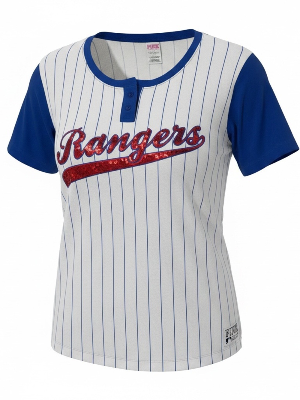 Victoria’s Secret PINK Rangers Sequin Script MLB Collection Size L